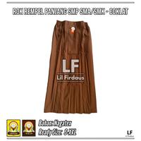 Gambar Seragam Pramuka Anak Perempuan SMP/SMA Satu Set Baju Pramuka Lengan Panjang Rok Coklat Panjang dan Perlengkapan Seragam - Set Komplit, S dari Lil Firdaus undefined 4 Tokopedia