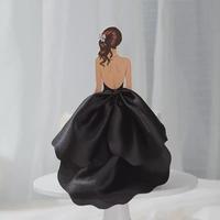 Gambar CAKE TOPPER GIRL BACKLESS 3D hiasan kue ulang tahun estetik princess girl party happy birthday tusukan aksesories dekorasi kue ultah sweet seventeen 17th toko kue - BLACK, CTK GIRL BACKLESS dari Dekor.Cuy undefined 1 Tokopedia