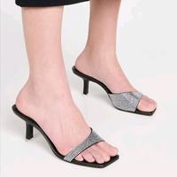 Gambar Series BH 01 Sandal Pesta Wanita Mules Heels Hak Tinggi 7 Cm Sepatu Pesta Kondangan Wanita Terbaru kasual hitam karet Shoes lady - Hitam, 37, BH.01 dari Davis Collection_NEW undefined 1 Tokopedia