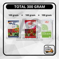 Gambar Paket Pupuk MKP + KNO 3 PUTIH + KARATE BORONI + NPK Meroke Mutiara 16-16-16 / Mutiara Grower 15-09-20+TE Pak Tani Total 200 / 300 Gram - 400 Gram dari Arvist Store undefined 5 Tokopedia