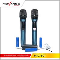 Gambar Advance MIC-301 Microphone Wireless Double 2 Mic Karaoke Nirkabel Ori - mic 303 dari Ccare Indonesia undefined 3 Tokopedia