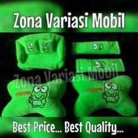 Gambar Bantal Kepala Mobil 3 in 1 Keroppi Kodok / Headrest Set 3in1 Keroppi dari zona variasi mobil undefined 1 Tokopedia