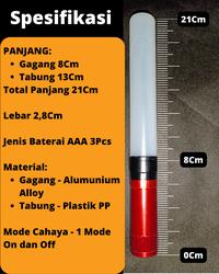 Gambar LightStick / LightStick KPOP / Lightstick JKT48 / LightStick BTS Biru Hijau Kuning Merah Pink Plastik Putih Ungu Baterai dari BAE Digital undefined 2 Tokopedia