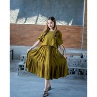 Gambar Setelan Rok Zura Katun Rayon Wanita Dewasa - Hitam dari Tamara store bali undefined 4 Tokopedia