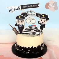 Gambar Hiasan Kue Ulang Tahun Bentuk Polisi Hiasan Kue Bentuk Mobil Polisi Tema Laki-laki - Topper Karton dari House of Decor HOD undefined 2 Tokopedia