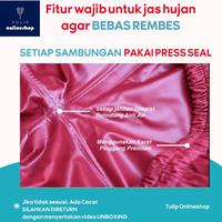 Gambar Jas Hujan Mantel Hujan Wanita Dewasa Untuk Gamis Muslimah Hijab Model Dress Terusan Kualitas Premium Original - Hitam dari Tulip OnlineShop undefined 4 Tokopedia