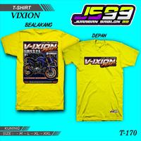 Gambar (COD) KAOS VIXION New Promo T-Shirt / Kaos Oblong / Kaos Distro /Kaos VIXION /Full cotton 30s DESIGN JURAGAN SABLON 99 Katun T-170 - Hitam, M dari BAKOL STICKER undefined 3 Tokopedia