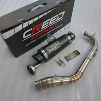 Gambar 1set knalpot racing creed exhaust pnp vario pcx nmax aerox beat scoopy adv mio - vario 110 injeksi dari Zona knalpot undefined 1 Tokopedia