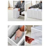 Gambar RAK LEMARI SEPATU SANDAL TERTUTUP BISA DI LIPAT RAK SEPATU ANTI DEBU 6 TINGKAT / SHOE BOX - PICO(1X6)-SHOEBOX dari OLV Houseware undefined 5 Tokopedia