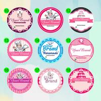 Gambar Stiker Label Makanan Costume Tinggal Tempel | Kertas Sticker sudah di cutting - 3cm dari Venusia_NEW undefined 5 Tokopedia