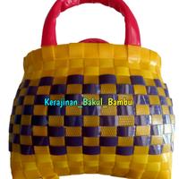 Gambar Tas Anyaman Kaca Model Kembung Ukuran Mini Unyil tas kerajinan tangan dari anyaman plastik sintetis tas kembung tas Takjiyah tas 1 liter beras tas kecil anyaman plastik sintetis dari Kerajinan Bakul Bambu undefined 2 Tokopedia