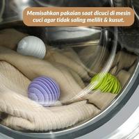 Gambar Vixplorn 3PCS Magic Laundry Ball Silicone /Cuci Bola Laundry/Silicone Cuci Baju Bersih Bola /Laundry Ball Besar Clean/Ball Bola Pembersih Baju - putih（3PCS） dari Vixplorn undefined 4 Tokopedia