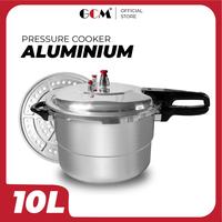 Gambar Panci Presto Besar 12 Liter + Sarangan 28 cm Pressure Cooker Presto Daging Aluminium Tebal Sebaguna Kukusan - 10L/26CM+SARANGAN dari Gazela Citra Mandiri undefined 2 Tokopedia