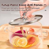 Gambar Panci Soup Rebus Kaca Tebal 1600ml Borosilicate Glass Cooking Soup Pot Transparan Anti Panas - Karakter | F216-2 dari Hoptech Indonesia Jaya undefined 5 Tokopedia