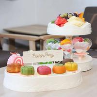 Gambar Aveline Table Meja CupCake Go Round Rotating Meja Piring Display Makanan Penutup Dessert Sushi  Putar 2 Layers Plastik Rak Hampers Premuim Kado Souvernir Kertas Penyimpanan Alat Peralatan Plate Kitchenware Tatakan - 3 Tingkat dari Aveline_NEW undefined 1 Tokopedia
