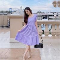 Gambar Yemima Dress | Gaun Gereja Korean Style Big Size Sabrina Jumbo Outfit Hijau Baju Wanita Premium Lengan Pendek Polos Kasual Midi Mini LIburan Pantai Pesta cod Casual Motif Bunga Nyaman  Panjang Murah - Hitam, L dari sabrina Collection Shop undefined 4 Tokopedia