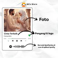 Gambar Frame Spotify Custom|Gift Kado Ulang Tahun/Wisuda/Kado Pasangan/Dekorasi Kamar Hitam Dipasang di Dinding Kaca dari SukaHunting_NEW undefined 2 Tokopedia