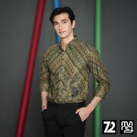 Gambar Kemeja Batik Pria Premium Lengan Panjang Parang Seling Kusumo Hijau Terang 724070 Cap 72 - Baju Kemeja Atasan Pakaian Setelan Batik Pria Cowok Laki Laki Remaja Keluarga Kantor Lengkap Kain Katun Motif Pendek Slim Fit Merah Seragam -  S dari 72 Batik undefined 3 Tokopedia