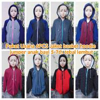 Gambar kembarshop Paket Usaha Grosir 6PCS Jaket basket hoodie jumper anak bayi 5-7th tebal lembut dari JualStagen undefined 1 Tokopedia