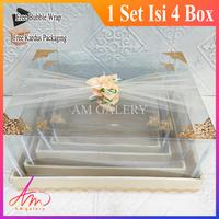 Gambar Kotak Box Seserahan Pernikahan Model Tile Lapis Kain Satin Mewah Full Sett Isi 4 Box Termasuk Mika Tinggal Pasang Praktis Murah Elegante - SILVER SIKU ISI 4 BOX dari SENTANA STORE undefined 1 Tokopedia