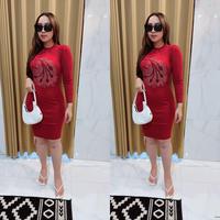 Gambar Grosir Natalia | Dress Bodycon Bahan Rajut Premium Baju  Midi  Wanita  Casual  Simple Fit Panjang - Bodycon Pdk 03 dari grosir natalia8 undefined 5 Tokopedia