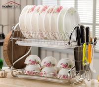 Gambar Rak Piring Stainless / Dish Drainer Rak Piring 2tingkat/2layer/2susun dari Masterhome undefined 3 Tokopedia