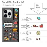 Gambar Pinit Food Pin Pack 1 with 6 Pins for Decorate and Custom dari IGA Tech Lifestyle undefined 3 Tokopedia