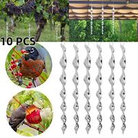 Gambar 10 PCS Tongkat Pengusir Burung/Tongkat Pengusir Burung 30cm Batang Spiral Gantung /Alat Pengusir Burung Gantung Bentuk Spiral Reflektif Untuk Taman Outdoor - Bird Repellent, Silver-30cm [10 PCS] dari PTG HOUSE undefined 1 Tokopedia