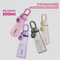 Gambar Botol Minum Transparan 500ml Tumblr Tempat Air Minum BPA Free - Botol Anak Sekolah Lucu - Abu-abu | F185-1 dari Aimilo Semarang undefined 3 Tokopedia