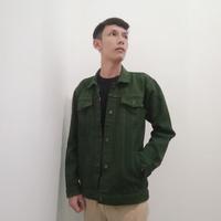 Gambar Jaket Jeans Pria Hijau Army Polos - M dari azr store bandung undefined 1 Tokopedia