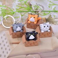 Gambar Kucing Kardus Gantungan Kunci Pajangan Lucu Cat Box Keychain - white dari MCH89 SHOP undefined 2 Tokopedia