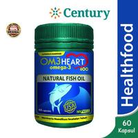 Gambar Om3 Heart Omega 3 isi 30 dan 60 Kapsul/Omega 3/EPA/DHA/MINYAK IKAN/Suplement - Isi 30 Kapsul dari Apotik Century undefined 4 Tokopedia