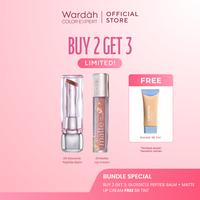 Gambar [SPECIAL TIKTOK: BUY 2 GET3!] WARDAH Glossicle Peptide Balm + Matte Lip Cream - Ombre -  Liptint Lip Stain Lipgloss Lip Tint Lip Lipstick - Glossy Lip Longlasting Waterproof Tahan Lama - Bundle - Makeup - GLOS 05 + ML 30 dari wardahbeautyid undefined 5 Tokopedia