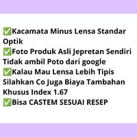 Gambar Kacamata Minus Tinggi -0.25 sd -12.00 Kacamata Minus Pria dan Wanita Kacamata Rabun Jauh - hitam, -0.25 dari Galery kacamata undefined 5 Tokopedia