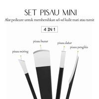 Gambar 3/4/8/10/20 Pcs Set Pedicure Knife Tools Mini Kuku Cantengan/Alat Perawatan Kaki Untuk Membersihkan Sel Kulit Mati Gunting Nail - SET KAKI 3PCS dari HappyBeautyNails undefined 2 Tokopedia