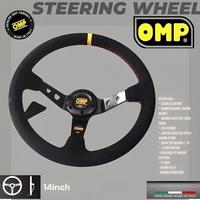 Gambar STIR OMP Stir Racing OMP Steering Wheel bahan suede 14 inch murah setir racing omp dari Saestulo undefined 1 Tokopedia