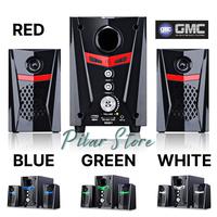Gambar GMC SPEAKER MULTIMEDIA BLUETOOTH GMC 888 D1 BT TERMURAH | Speaker Aktif GMC 888D1 Audio Multimedia 2.1 Super Woofer Spiker Bluetooth - USB - SD Card - Remote | PILAR STORE bass speakers dari Pilar Store_NEW undefined 2 Tokopedia