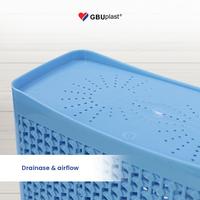 Gambar GBUplast Renata Tempat Sendok Garpu 3 Sekat Plastik BPA Free Cutlery Holder TS-004R - Lilac dari GBUplast Houseware undefined 3 Tokopedia
