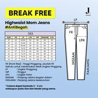 Gambar JINISO BREAK FREE - 353 Mom Jeans Highwaist Celana Jeans Wanita Warna Black - 27 dari JINISO JEANS undefined 3 Tokopedia