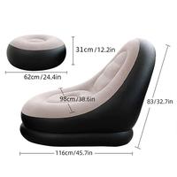 Gambar Sofa Santai Angin Sofa Minimalis Dengan Sandaran Kaki Sofa Tiup Free Pompa/Air Sofa Portable Inflatable - Dengan Pompa dan Sandaran Kaki, Sofa Santai Angin Intime - SOFA+POMPA KAKI dari Keluarga Living undefined 5 Tokopedia