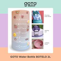 Gambar Goto [COD] Botelo Botol Motivasi Minum 2 Liter Jumbo Tumblr Air Tanda Waktu - Biru dari Goto Living undefined 3 Tokopedia