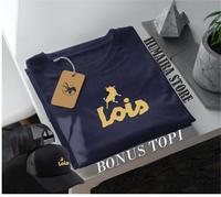Gambar Promo Kaos Katun Combed Bonus Topi Kaos Lengan Pendek Lois Text Gold Kaos Pria & Wanita Premium Distro Nyaman Sablon Tulisan Keren - Hitam, S dari Humaira Store 01 undefined 2 Tokopedia