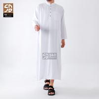 Gambar S&D Project Baju Koko Muslim Dewasa Gamis Jubah Bahan Katun Tesla Polos Model Turki Arabian Pakistan Kerah Mandarin Lengan Panjang Ukuran - M L XL Warna Putih - Putih, M dari S&D Project undefined 1 Tokopedia