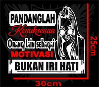 Gambar stiker mobil cutting stiker variasi kaca samping body mobil dengan kata kata keren MOTIVASI Car - hitam dari arsya cutting sticker undefined 2 Tokopedia