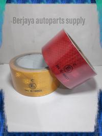 Gambar STIKER REFLEKTOR PEMANTUL CAHAYA STIKER NYALA REFLEKTIF MOBIL BOX PER ROLL 5 METER Car - MERAH dari Berjaya Autoparts Supply undefined 2 Tokopedia