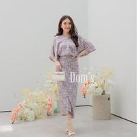 Gambar Domscorner - Azure set kaftan - abaya set - wrap skirt - dress satin - set satin lebaran - premium set lebaran - White dari Domscorner undefined 3 Tokopedia