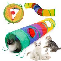 Gambar Terowongan Game Kucing/Terowongan Permainan Kucing pelangi /Mainan Kucing Pet Tunnel Kelinci Model Terowongan Lipat Portable 2 Lubang Warna Pelangi - Biru dari HQ.HOUSE undefined 4 Tokopedia