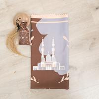 Gambar AFI - EC - Sajadah Jumbo Motif Printing Laser Cut Sajadah Travel Sajadah Traveling pouch souvenir - Kopi Tua dari daymari store undefined 4 Tokopedia