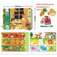 Gambar Busy Book Velcro | Buku Aktivitas Bayi | Busy Book Dan Velcro TK | Paud | Quiet Book Lucu Reused Baby Soft Book - 30 pages dari Zanta.id undefined 2 Tokopedia