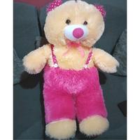 Gambar BONEKA BERUANG TEDDY BEAR RASFUR JOJON ROMPI PINK SIZE L UKURAN SEDANG MAINAN - -, - dari Dafi Trendy Boneka Shop undefined 4 Tokopedia
